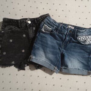 Lot of 2 Girl's Jean Shorts size 7